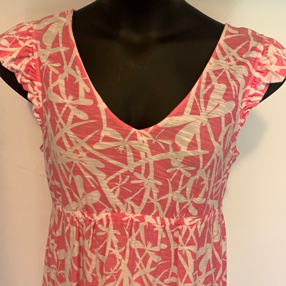 Lilly Pulitzer Pink & White Dragonfly Dress